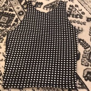 Black and white crop top